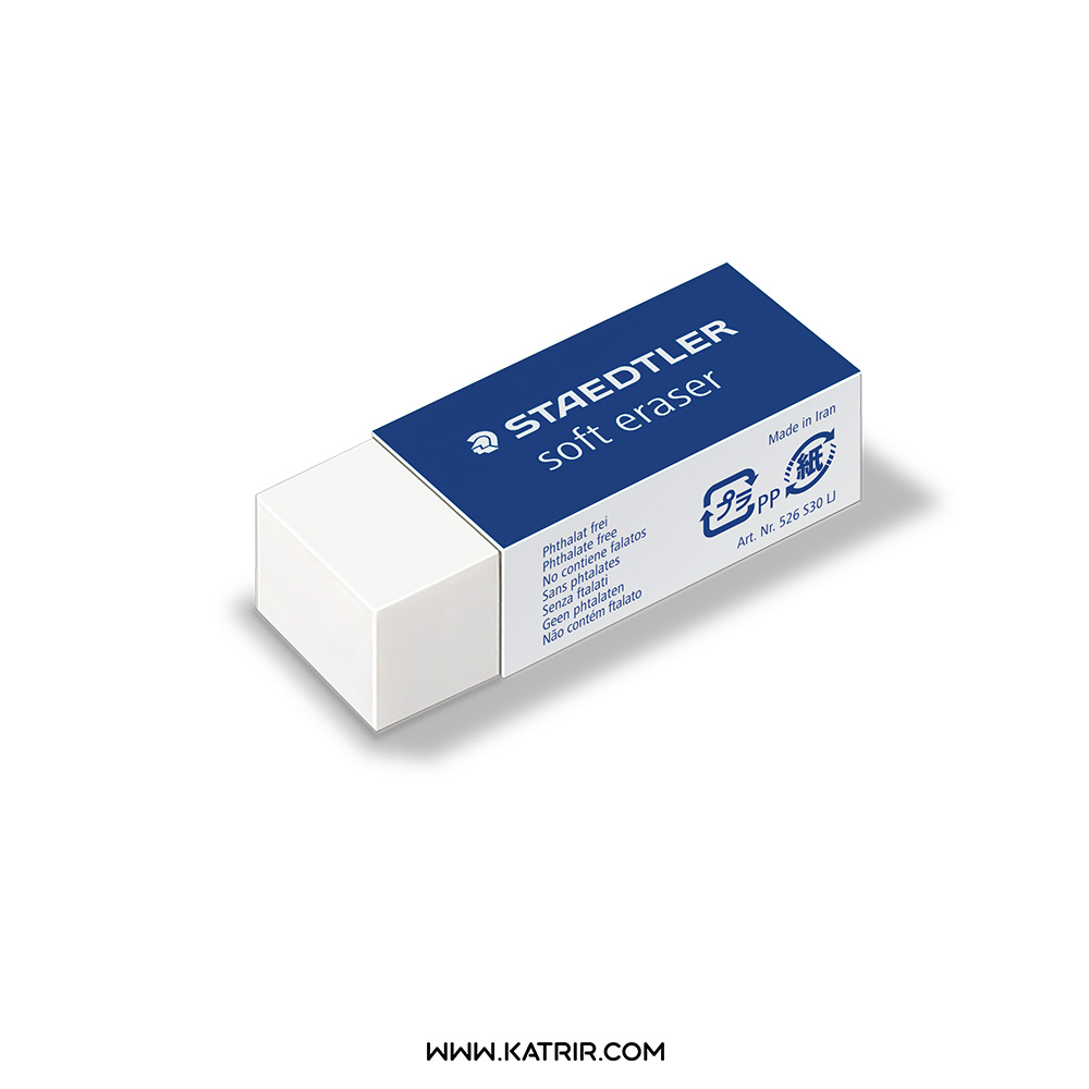 پاک کن استدلر ( Staedtler ) مدل Soft سایز متوسط کد 526SB30LJ (سفید)