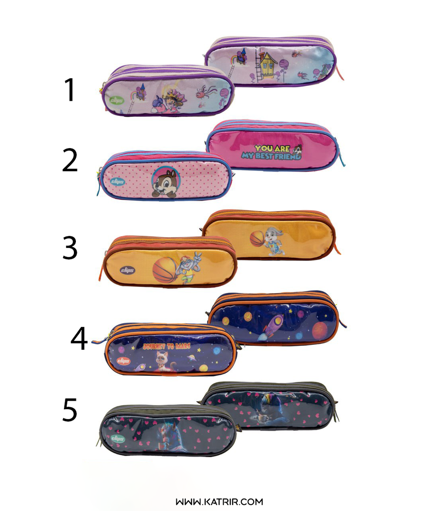 جامدادی کلیپس ( Clips ) مدل تک زیپ ، بیضی ، کد 1299