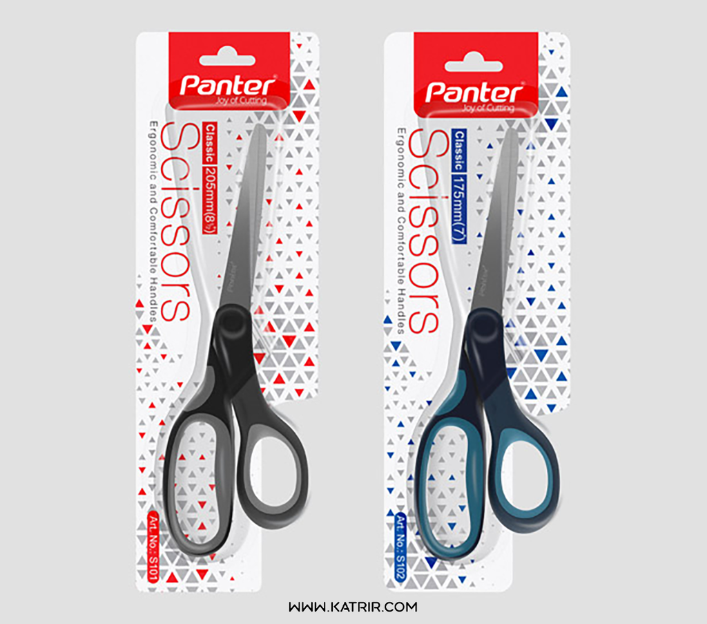 قیچی پنتر ( panter ) مدل کلاسیک ، بزرگ ، کد 101 (طوسی)