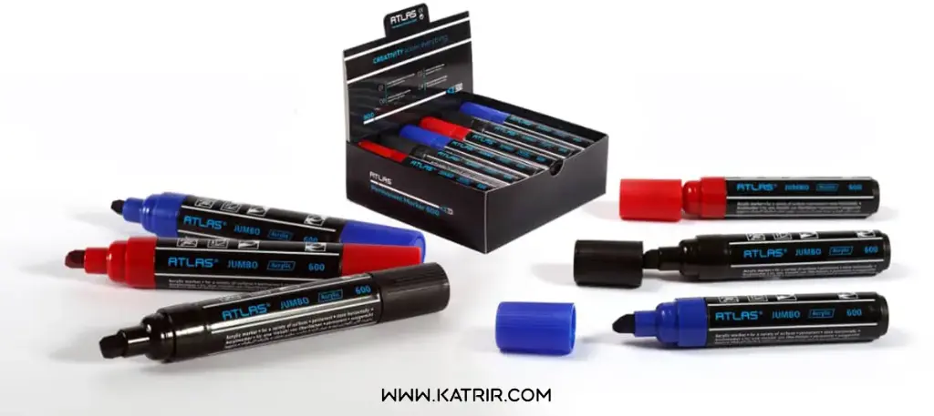 ماژیک اطلس ( Atlas ) مدل ضخیم ، کد 600 (آبی)
