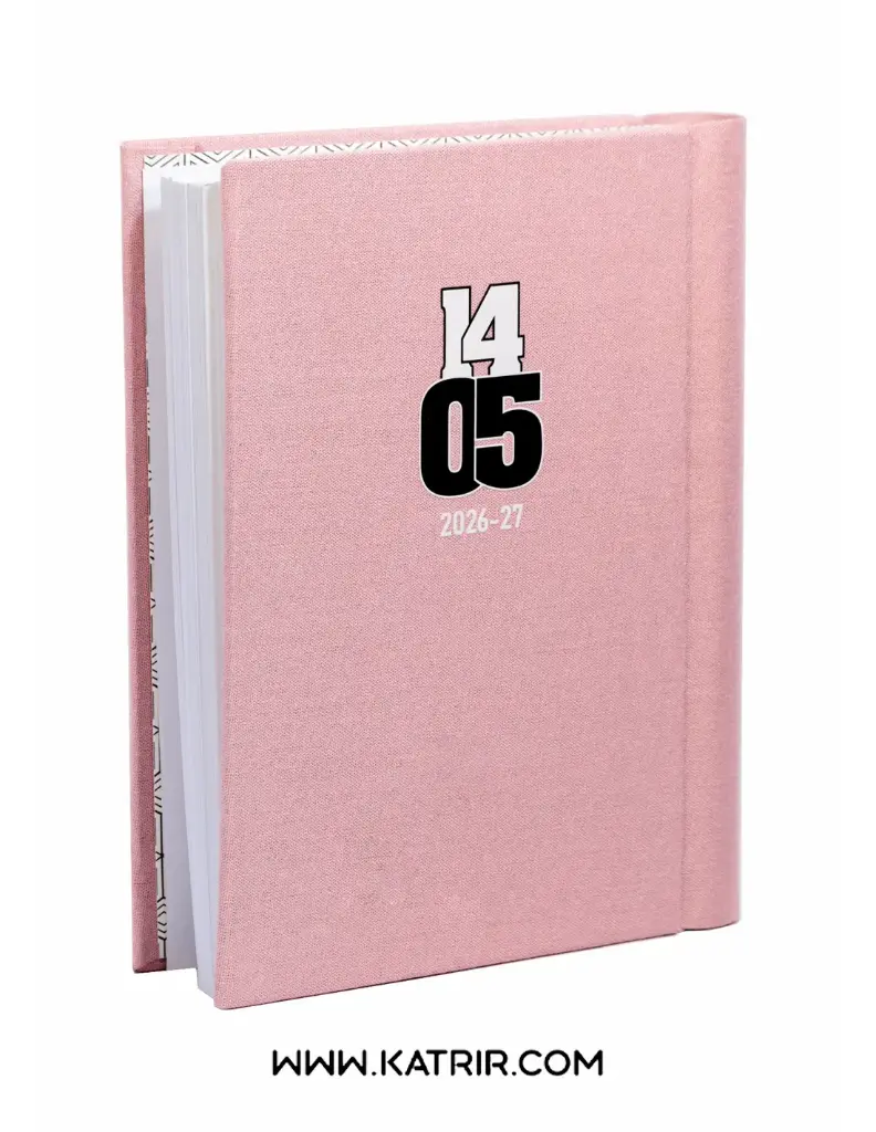 سررسید سیمی دات(DAT) مدل جلدسخت 1405 ،پارچه ای ، سایزنیم وزیری،کد 1770