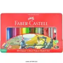 مداد رنگی فابرکاستل ( Faber-castel ) مدل جعبه فلزی 48 رنگ ، کد 5849