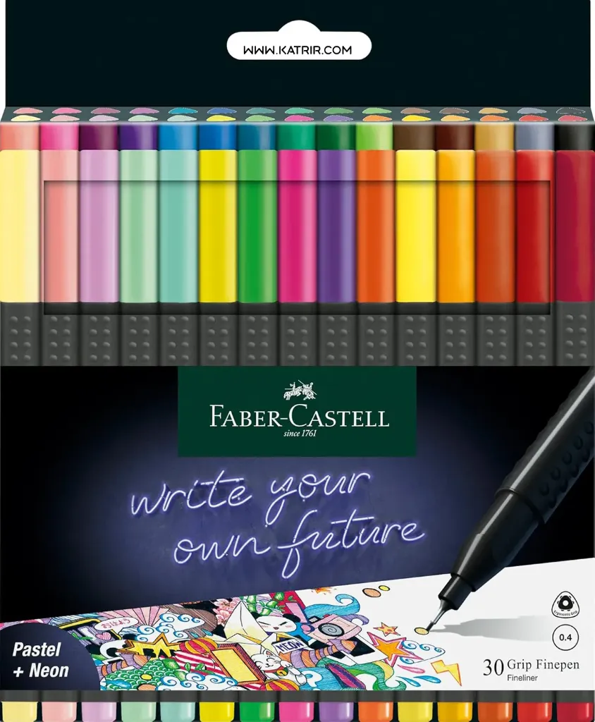 روان نویس فابرکاستل ( Faber-castel ) مدل نوک نمدی ، 30 رنگ ، کد 1630