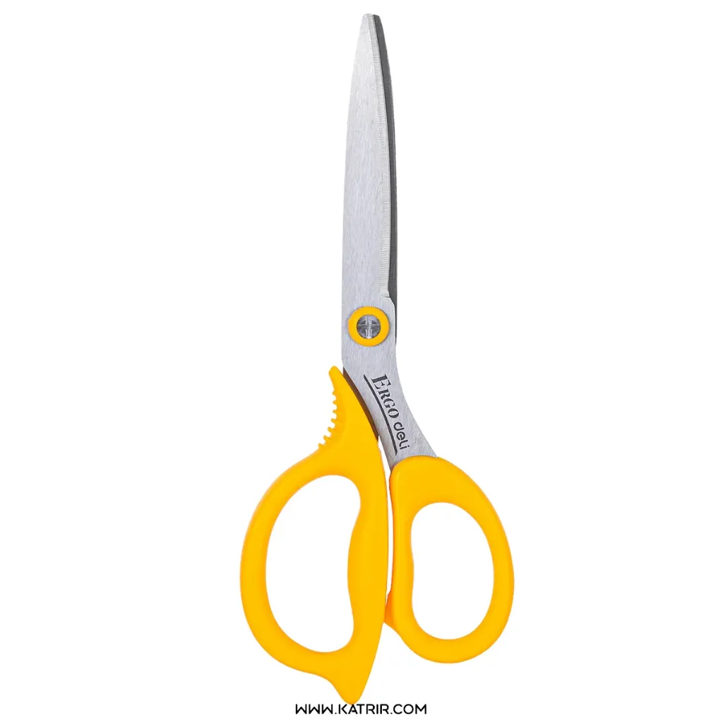 قیچی دلی ( Deli ) مدل کلاسیک ، 175 میلی متر ، کد 77756 (نارنجی روشن)