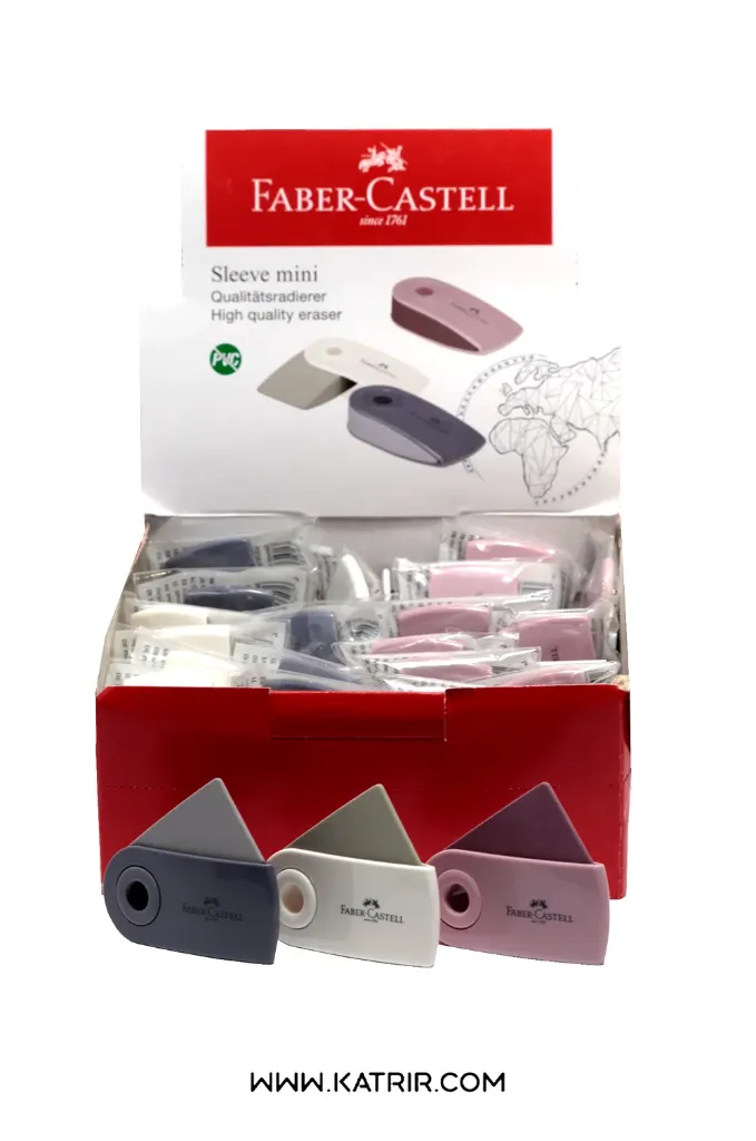 پاک کن فابرکاستل ( Faber-castell ) مدل غلافدار ، کوچک ، کد 34-11 (صورتی)