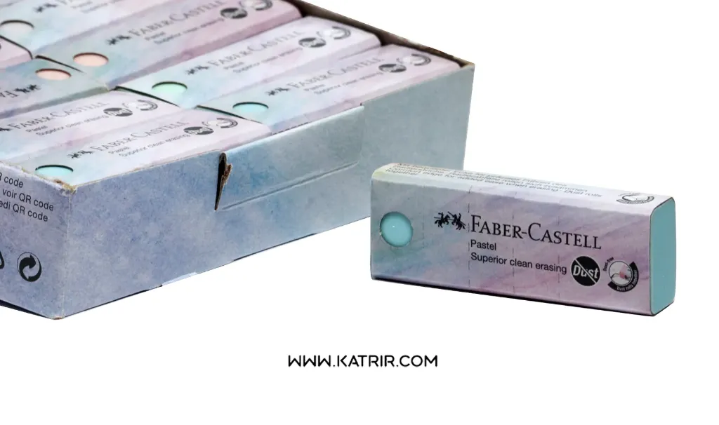 پاک کن فابرکاستل ( Faber- castel ) مدل داست فری پاستلی ، سایز بزرگ ، کد 7392