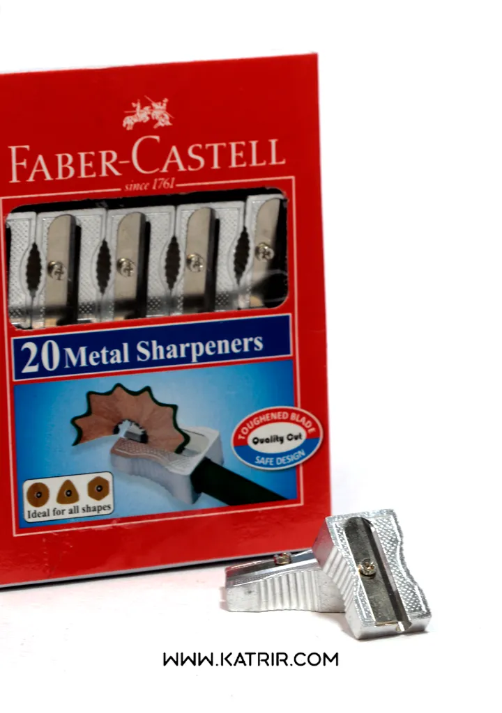 مداد تراش فابرکاستل ( Faber-castel ) مدل فلزی ، تک سوراخ ، کد 3100