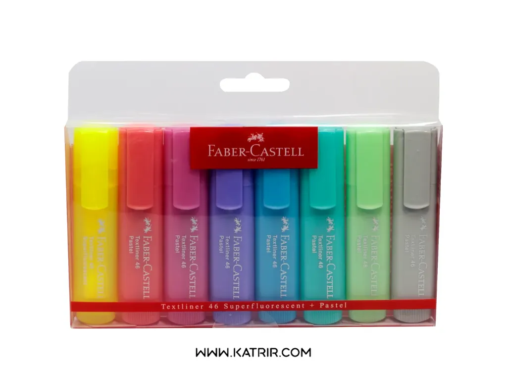 علامت گذار فابرکاستل ( Faber-castel ) بسته 8 عددی ، کد 4681