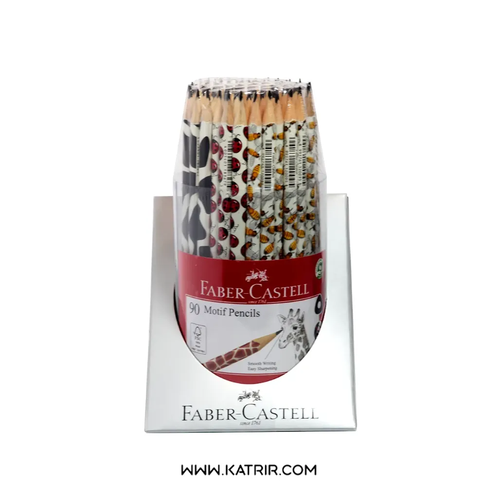 مداد مشکی فابرکاستل ( Faber-castel ) مدل موتیو ، حیوانات ، کد 8394 