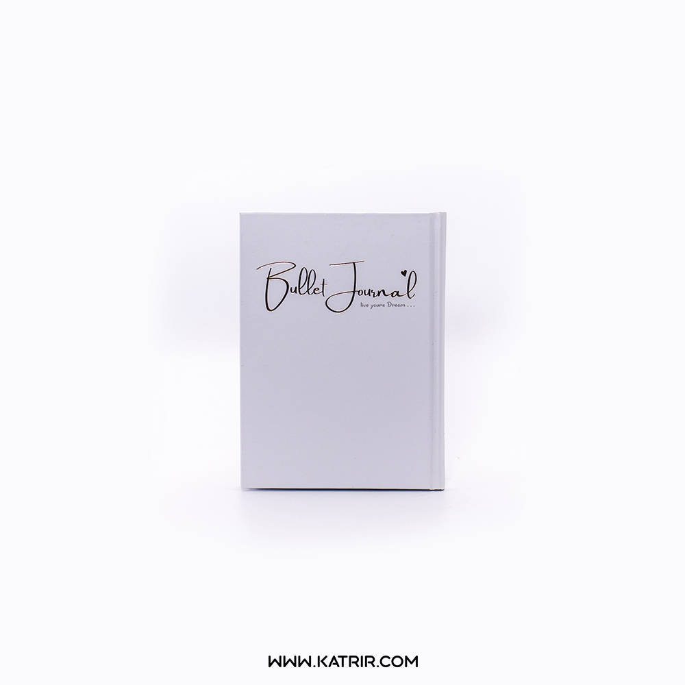 دفتر نقطه ای برگ ( Barg ) مدل bullet journal نقره کوب  - سایز A5 کد 252