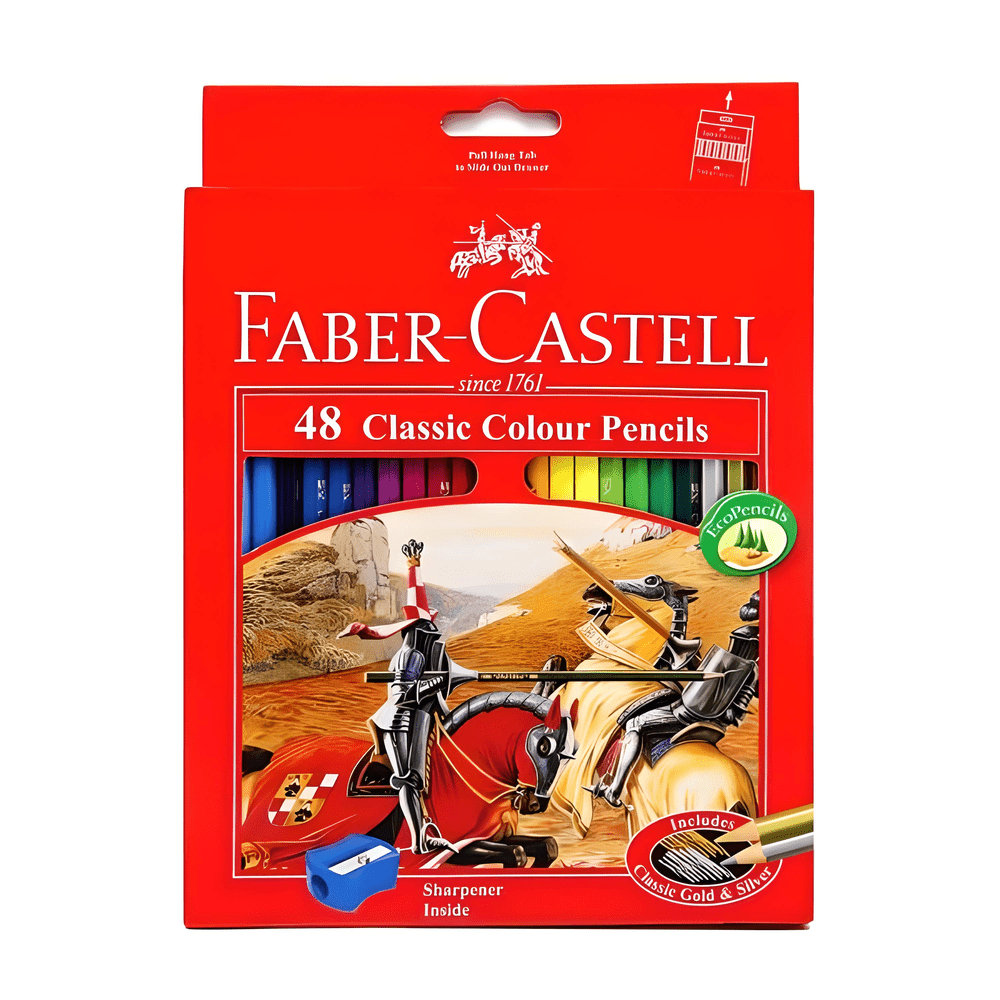 مداد رنگی 48 رنگ فابرکاستل ( Faber Castell ) جعبه مقوایی - کد 115858