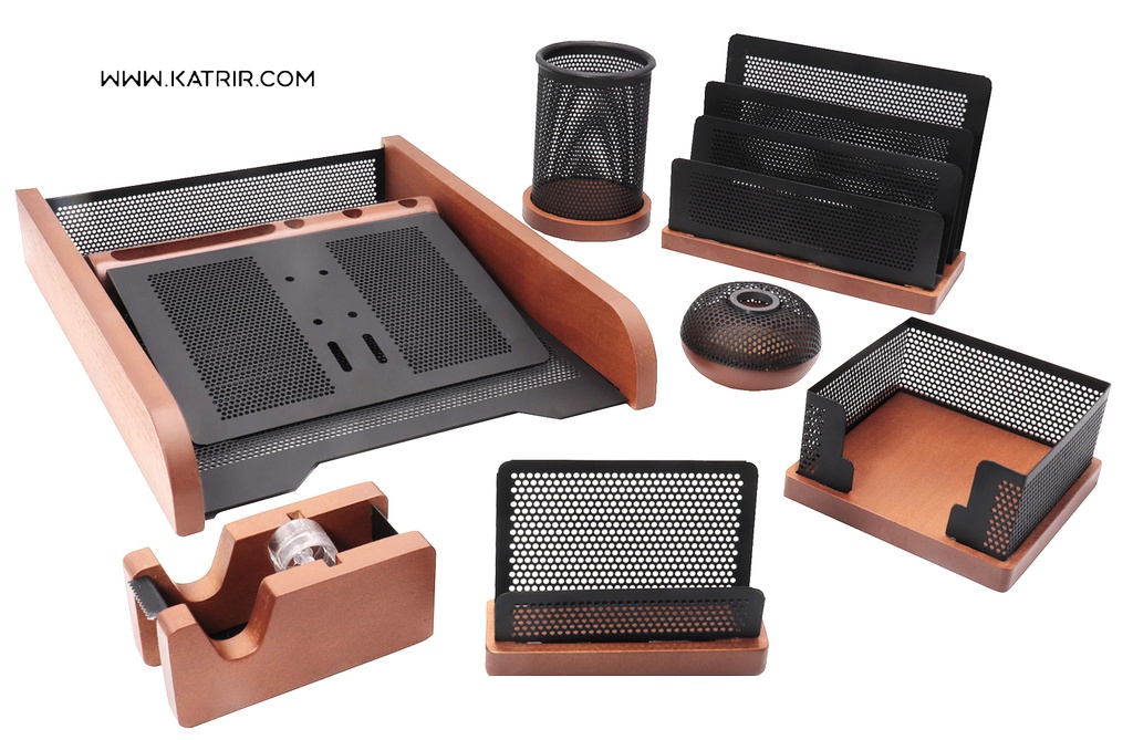 ست رومیزی چوب و فلز ، مدل 8 تکه ، رایکا 