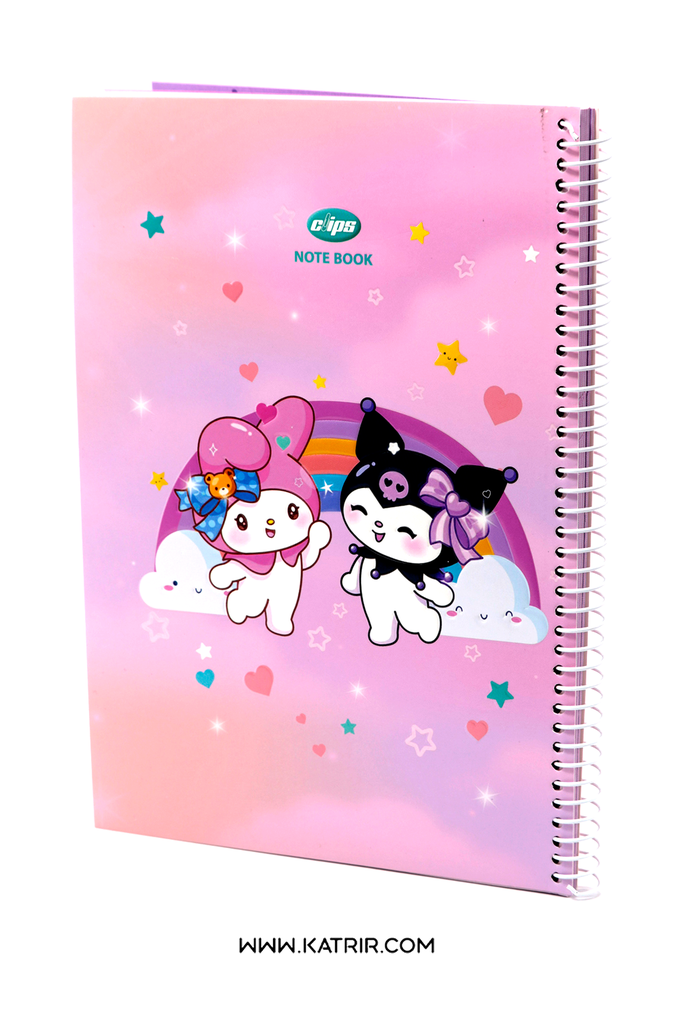 دفتر کلیپس ( Clips ) مدل کرومی ، 80 برگ سیمی ، کد 2050