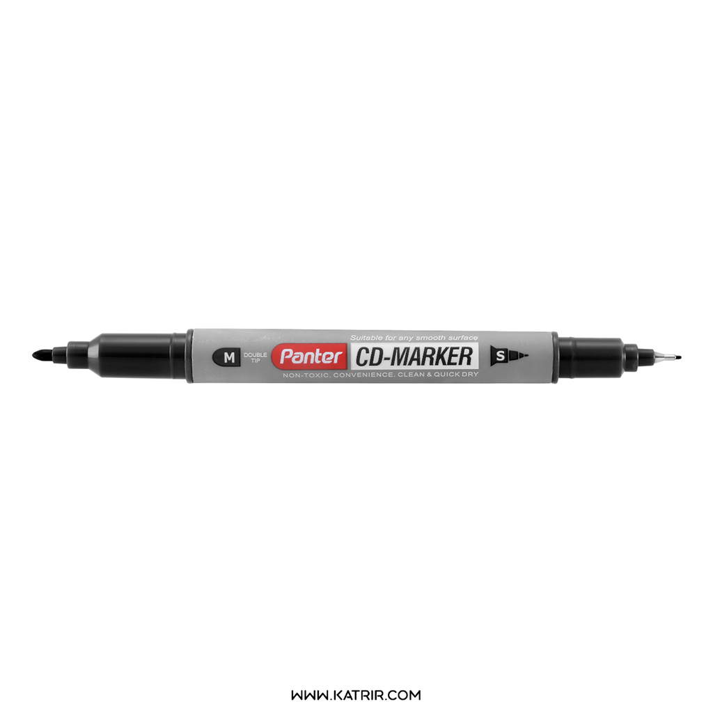 ماژیک پنتر ( Panter ) مدل دو طرفه ، سی دی ، کد 102 (مشکی)