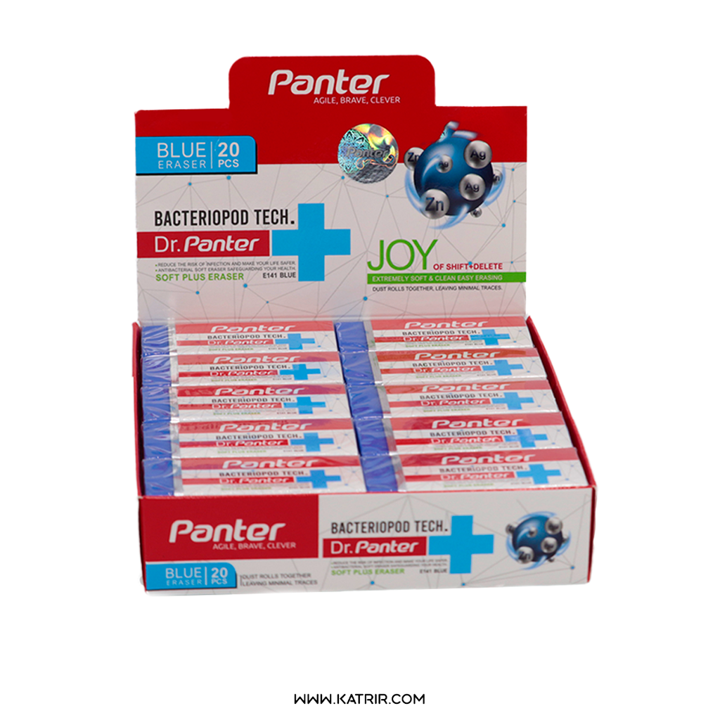 پاک کن پنتر ( Panter ) مدل آنتی باکتریال ، آبی (بزرگ)