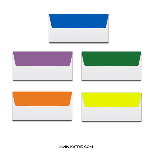 پاکت نامه سپهر ( Sepehr ) مدل لب رنگی - سایز ملخی