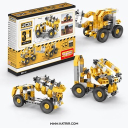 اسباب بازی ساختنی انجینو ( Engino ) مدل جی سی بی (JCB) کامیون کمپرسی راهسازی - کد JCB 10