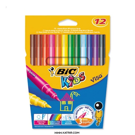 ماژیک نقاشی بیک ( Bic ) مدل ویزا در 2 مدل ، سری Kids