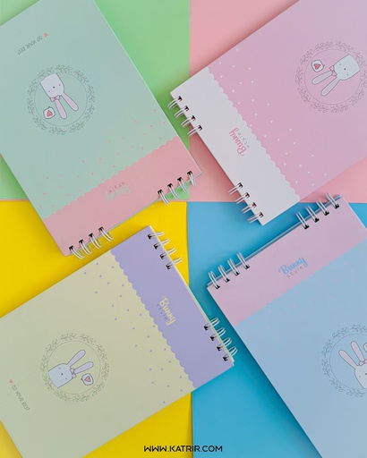 دفتر آبرنگی برگ ( Barg ) مدل خرگوشی کاغذ رنگی ، در 2 سایز