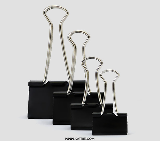 گیره دوبل پنتر ( Panter ) رنگ مشکی ، بسته 12 عددی ، در 3 سایز ،