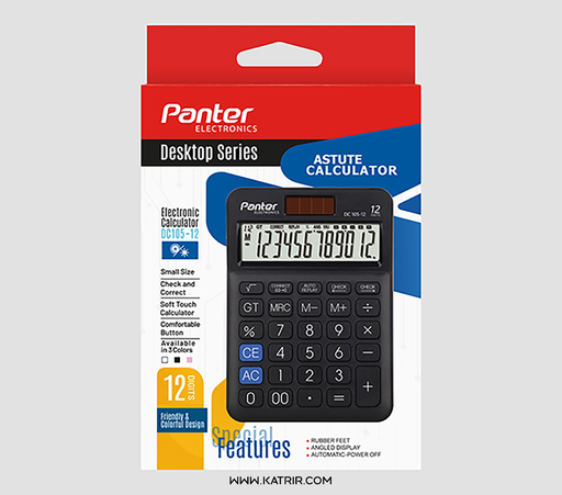 ماشین حساب پنتر ( Panter ) مدل رومیزی ، 12 رقم ، کد 105