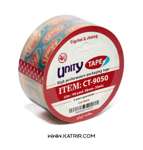 چسب پهن یونیتی (unity) مدل بیصدا 90 یارد ، 50 میکرون 